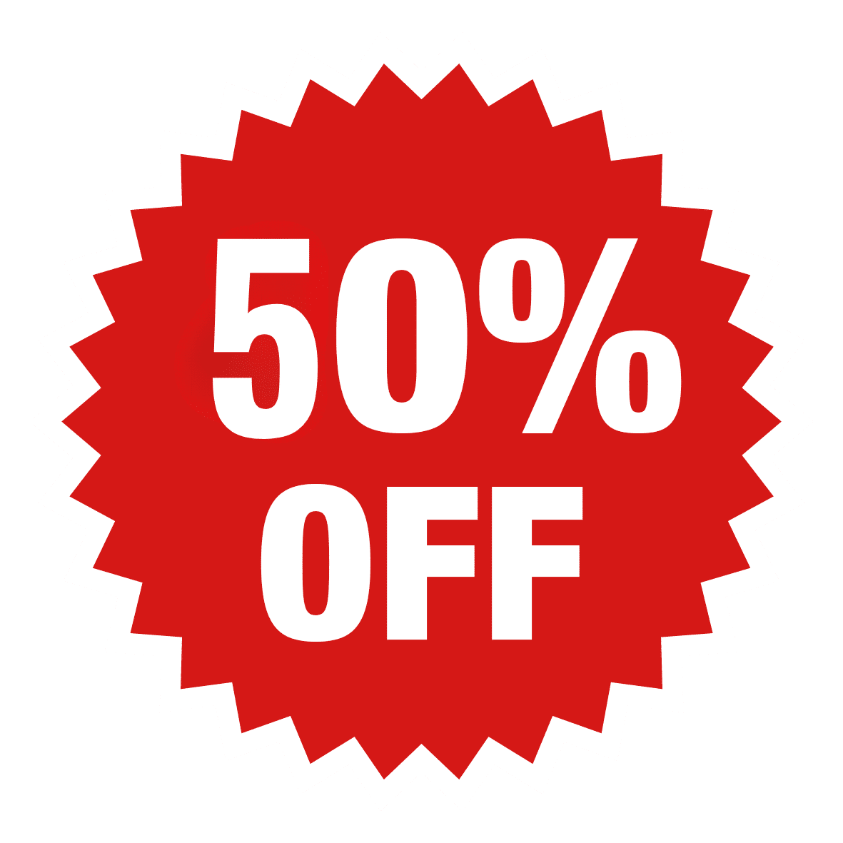 Promo 50% off
